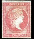 Stamp, Queen Isabel II, Spain,  