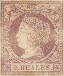 Stamp, Queen Isabel II, Spain,  , Heads of State, Queens