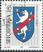 Stamp, Coat of Arms Family Skurra, Albania,  , Coats of Arms
