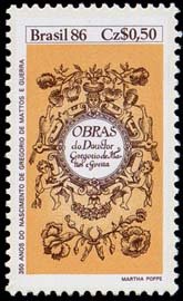 Stamp, Gregório de Matos Guerra, Brazil,  , Literature