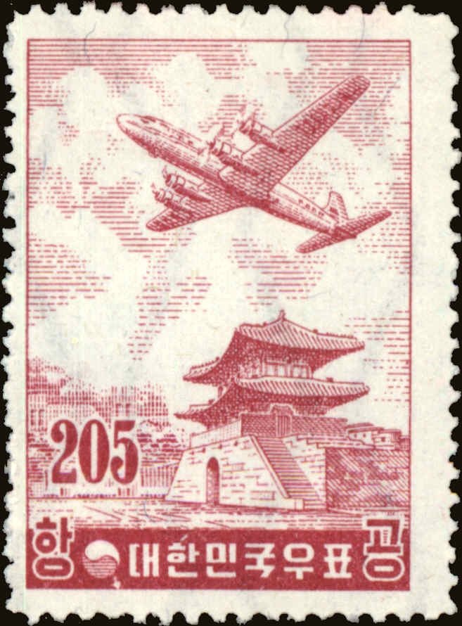 Airplane over Seoul