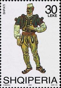 Stamp, Shpati, Albania,  , Suits and Costumes