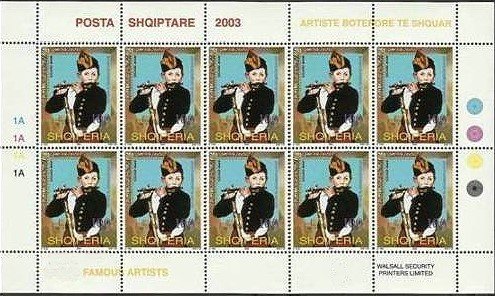 Mini Sheet with 10x No. 2952