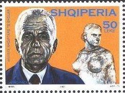 Stamp, Janaq Paco, Sculptor, Albania,  , Sculptors