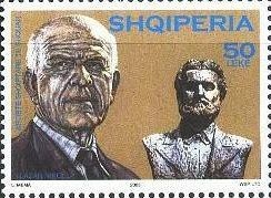 Stamp, Llazar Nikolla, Sculptor, Albania,  , Famous People, Sculptors