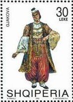 Stamp, Gjakova, Albania,  , Suits and Costumes