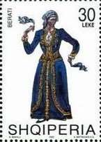 Stamp, Berati, Albania,  , Suits and Costumes