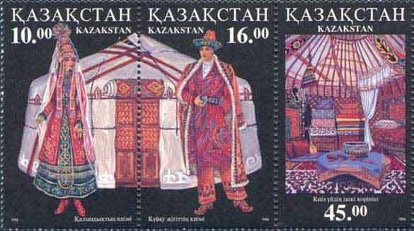 Kazakh Costumes and Dwelling.