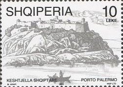Stamp, Porto Palermo, Albania,  , Castles