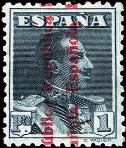 Stamp, King Alfonso XIII, overprint, Spain,  , Kings
