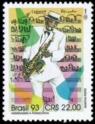 Stamp, Pixinguinha, Brazil,  