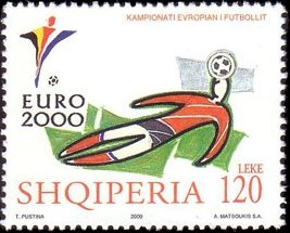 Stamp, Stylistic Gamescenes, Albania,  , Football (Soccer)