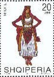 Stamp, Mirdizte, Albania,  , Suits and Costumes