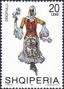 Stamp, Dropulli, Albania,  , Suits and Costumes