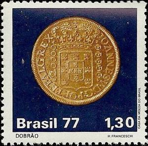 Stamp, Old coins, Brazil,  , Coins