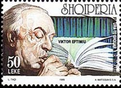 Stamp, Viktor Eftimiu(1889-1972),Writer, Albania,  