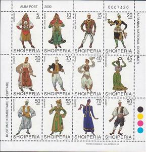 Mini Sheet, Sheet of 2722-33, Albania,  