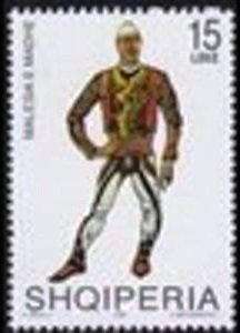 Stamp, Malesia and Madhe, Albania,  