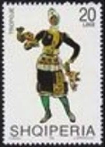 Stamp, Tropoje, Albania,  