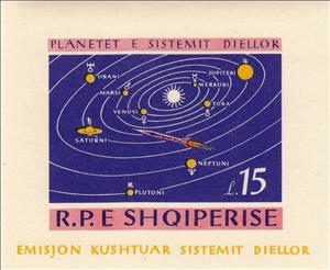 Souvenir Sheet, As. No. 911, Albania,  , Planets, Sun