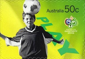 Stamp, Play, Australia,  , Football (Soccer)