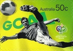 Stamp, Goal, Australia,  , Football (Soccer)