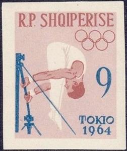 Stamp, Gymnastics, Albania,  , Sport, Olympic Games