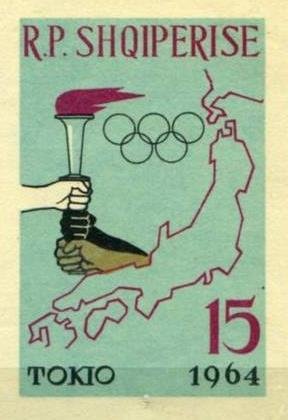 Hands with Olympic Torch, Map of Japan