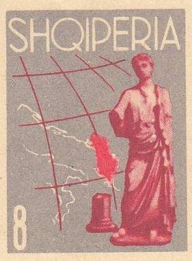 Head of an Apollo; Adria map with Albania