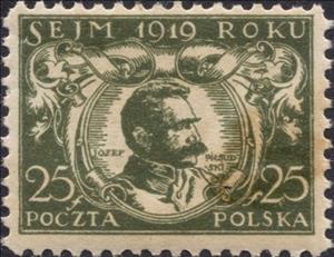 Stamp, Jozef Pilsudski, Poland,  