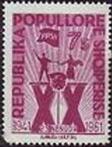 Workers and Peasant Woman with Flag Emblem on XX