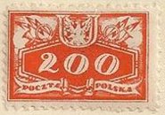 Stamp, Face value below, Poland,  
