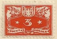 Stamp, Face value below, Poland,  