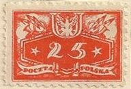 Stamp, Face value below, Poland,  