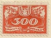 Stamp, Face value below, Poland,  