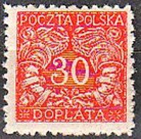 Stamp, Number, Poland,  