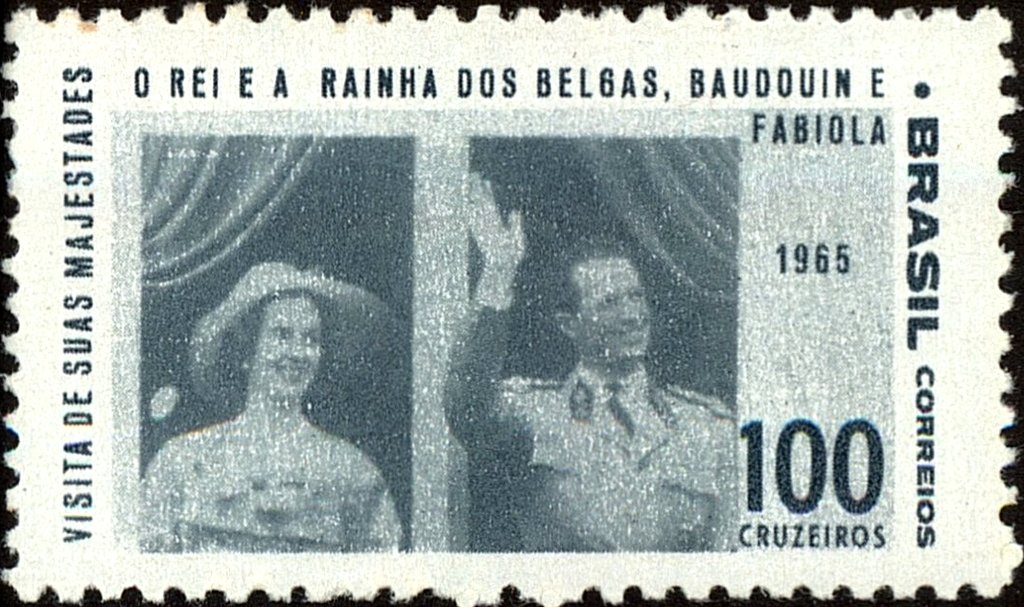 King Baudouin and Queen Fabiola visits Brazil