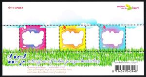Souvenir Sheet, Weeks Of The Card, Netherlands,  , Clouds, Postcards