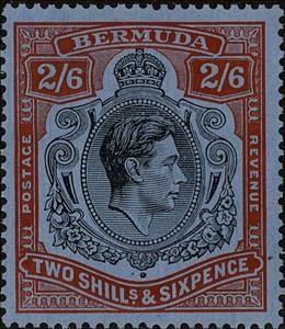 Stamp, King George VI, Bermuda,  , Kings