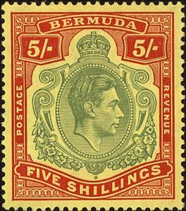 Stamp, King George VI, Bermuda,  , Kings