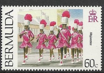 Stamp, Majorettes, Bermuda,  