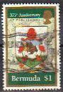 Stamp, Bermuda coat of arms, Bermuda,  
