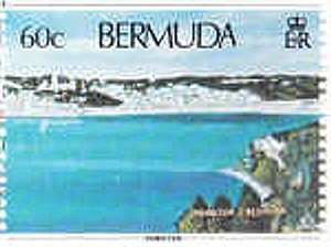 Stamp, Hamilton, Coral roads on hillside, city of Hamilton, Bermuda,  , Landscapes, Photographs