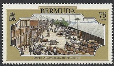 Front Street, horse carts