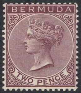 Stamp, Queen Victoria, Bermuda,  , Queens