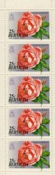 Booklet pane of 5 of 25c