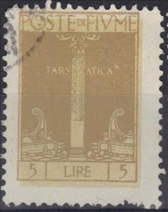 Stamp, Rostral column, Italian colonies, territories and occupations,  