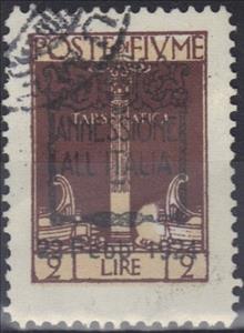 Stamp, 1924 Stamp Overprinted, Italian colonies, territories and occupations,  