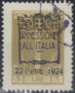 Stamp, 1925 Stamp Overprinted, Italian colonies, territories and occupations,  