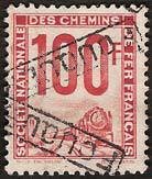 Stamp, parcel Delivery, France,  , Railways